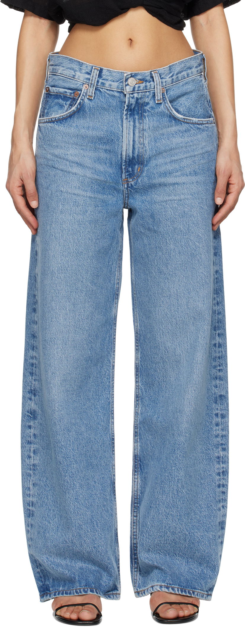 Kavbojke AGOLDE AGOLDE Low Curve Jeans Modra | A197B-1535