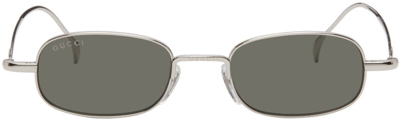 Sončna očala Gucci Gucci Silver Rectangular Sunglasses Zelena | GG1648S-008