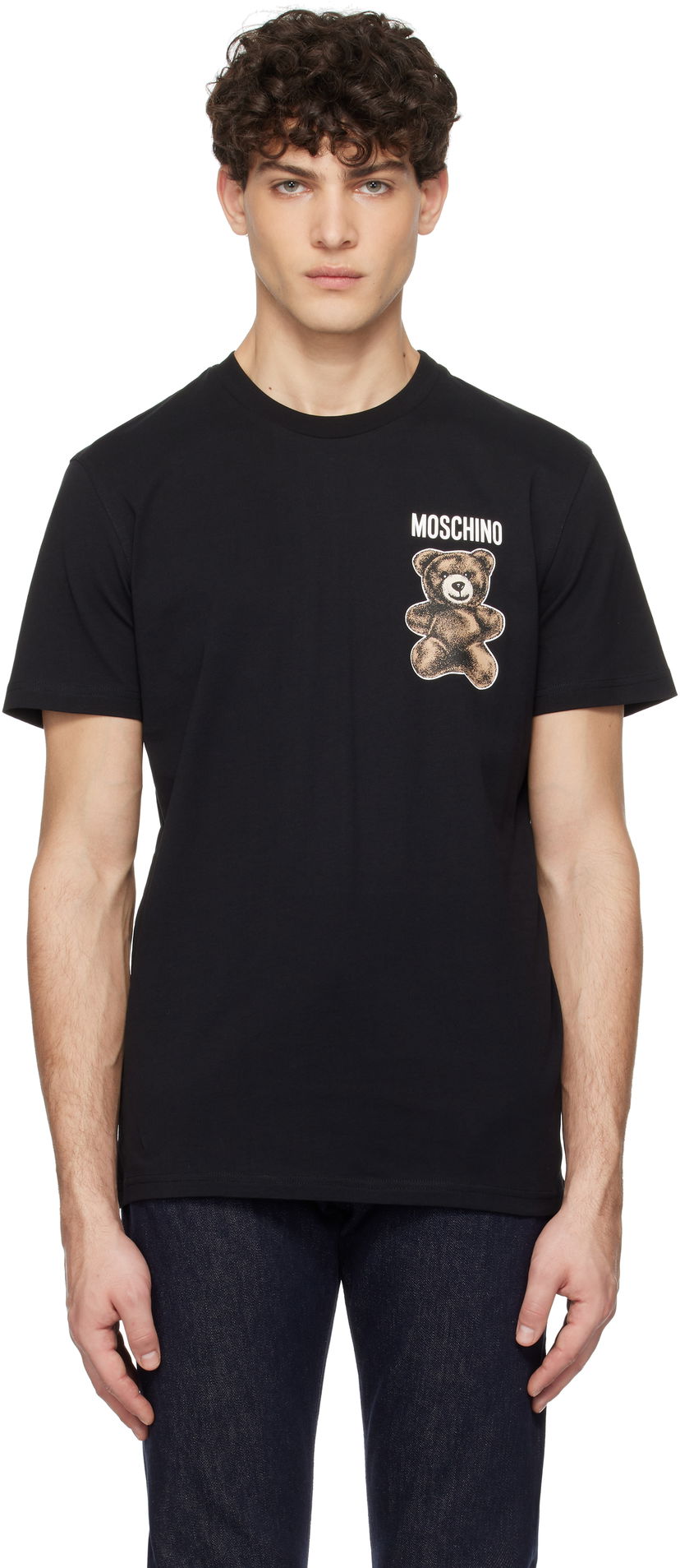 Majica Moschino Moschino Teddy Bear Graphic T-Shirt Črna | 251ZZV071102411555
