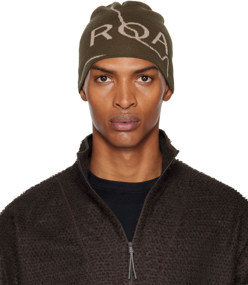 Beanie ROA Logo Beanie Zelena | RBUW288YA12