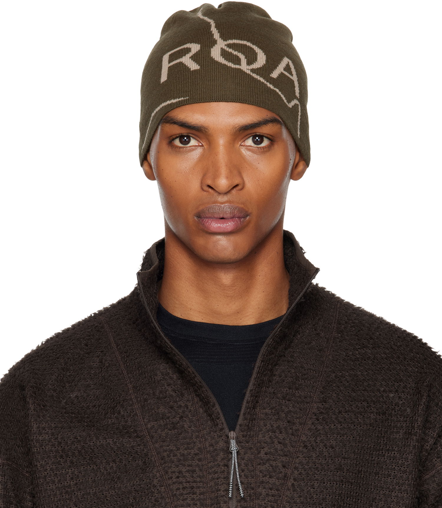 Beanie ROA Logo Beanie Zelena | RBUW288YA12, 0