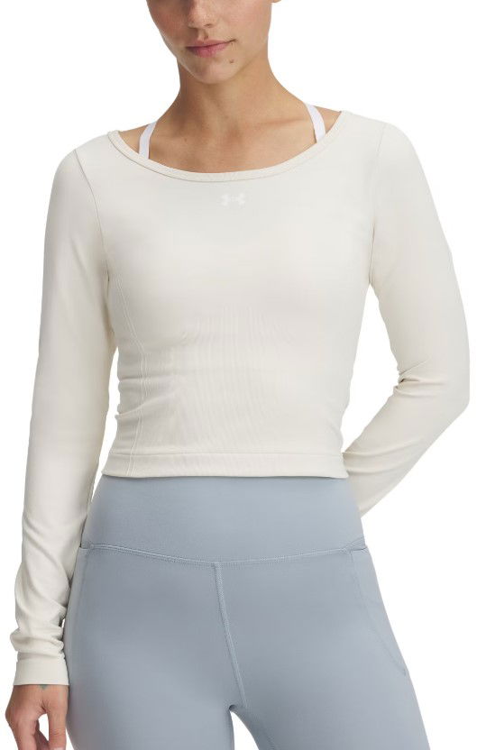 Krop-top Under Armour Under Armour Vanish Seamless Long Sleeve T-Shirt Bež | 1379150-279