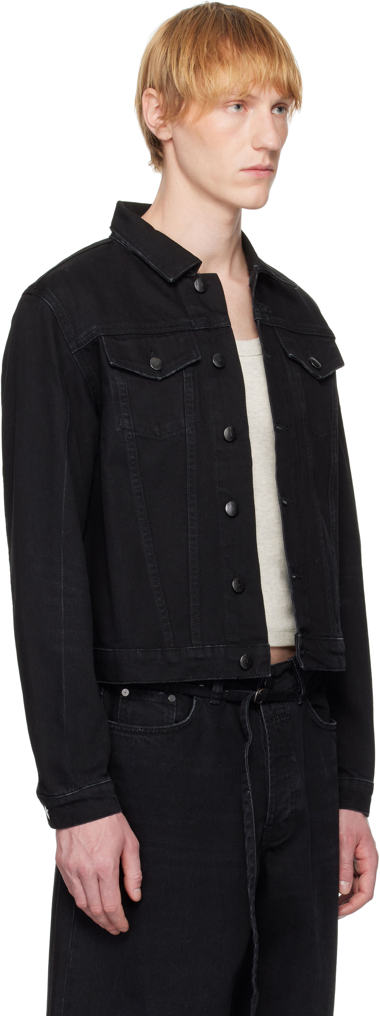 Jakna 032C 032c Down To Earth Boxy Denim Jacket Črna | S25-URD-1921-050, 1