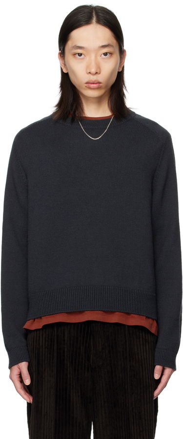 Pleteni pulover OUR LEGACY OUR LEGACY True Roundneck Sweater Mornarica | M4253TO, 0