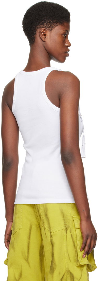 Majica brez rokavov The Attico Attico Studded Tank Top Bela | 241WCT229 J038, 2