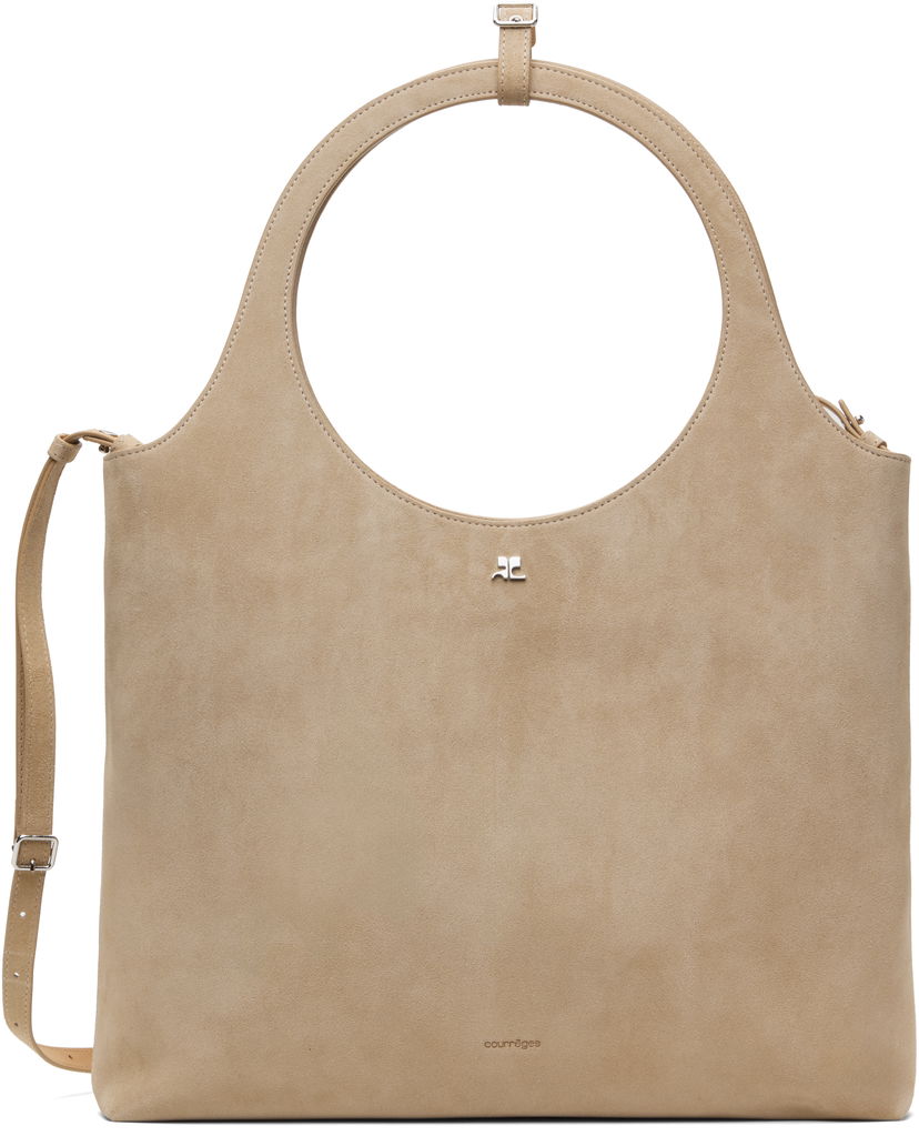 Torbica Courrèges Courrèges Holy Day Suede Tote Bež | 125GSA161CR0024