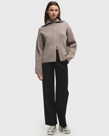 Pleteni pulover Samsoe Samsoe Samsøe & Samsøe Nova Zip Cardigan, Size M Bež | F22300067-STRING, 1