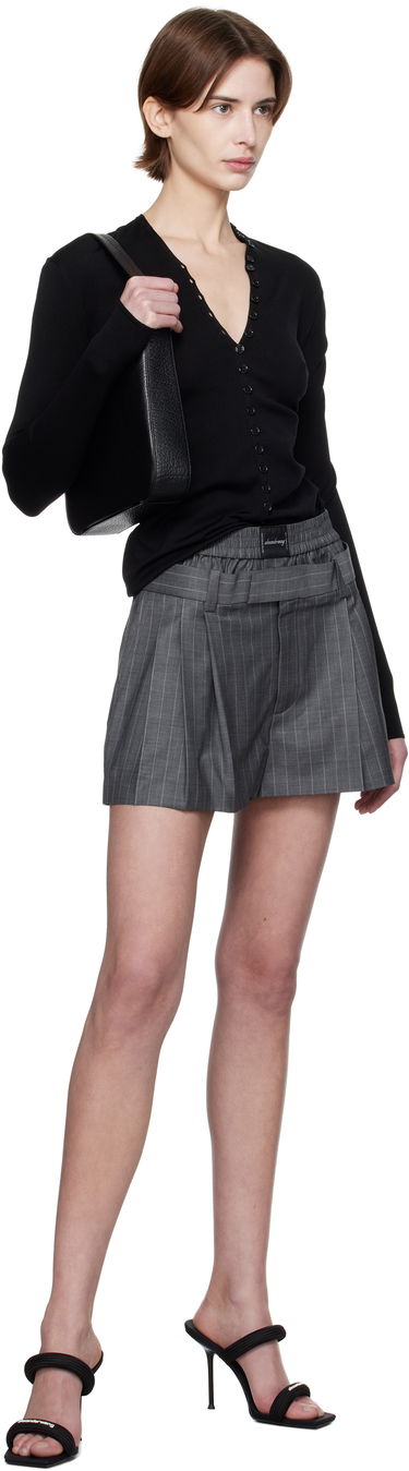 Pleteni pulover Alexander Wang Alexander Wang Long-Sleeve Button Cardigan Črna | 1KC1253017, 4