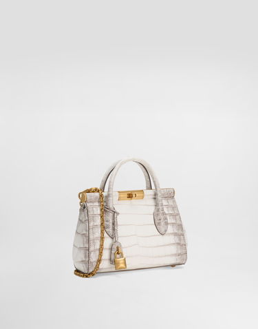 Torbica Dolce & Gabbana Dolce & Gabbana Mini Marlene Crocodile-Embossed Day Bag Bela | BB7744A2Y4080001, 2