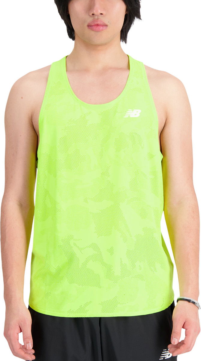 Majica brez rokavov New Balance Q Speed Top Zelena | mt33280thw, 0