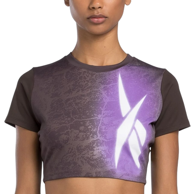 Krop-top Reebok Lux Bold Cropped T-Shirt Lila | 100205572, 0