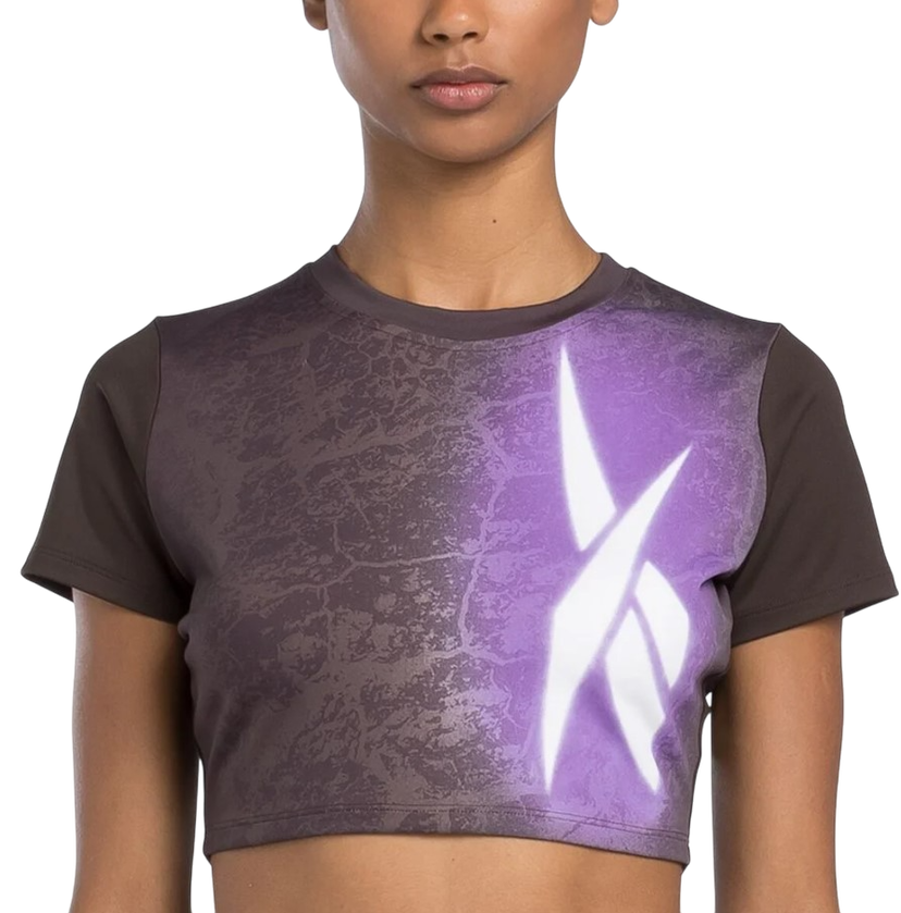 Krop-top Reebok Lux Bold Cropped T-Shirt Lila | 100205572