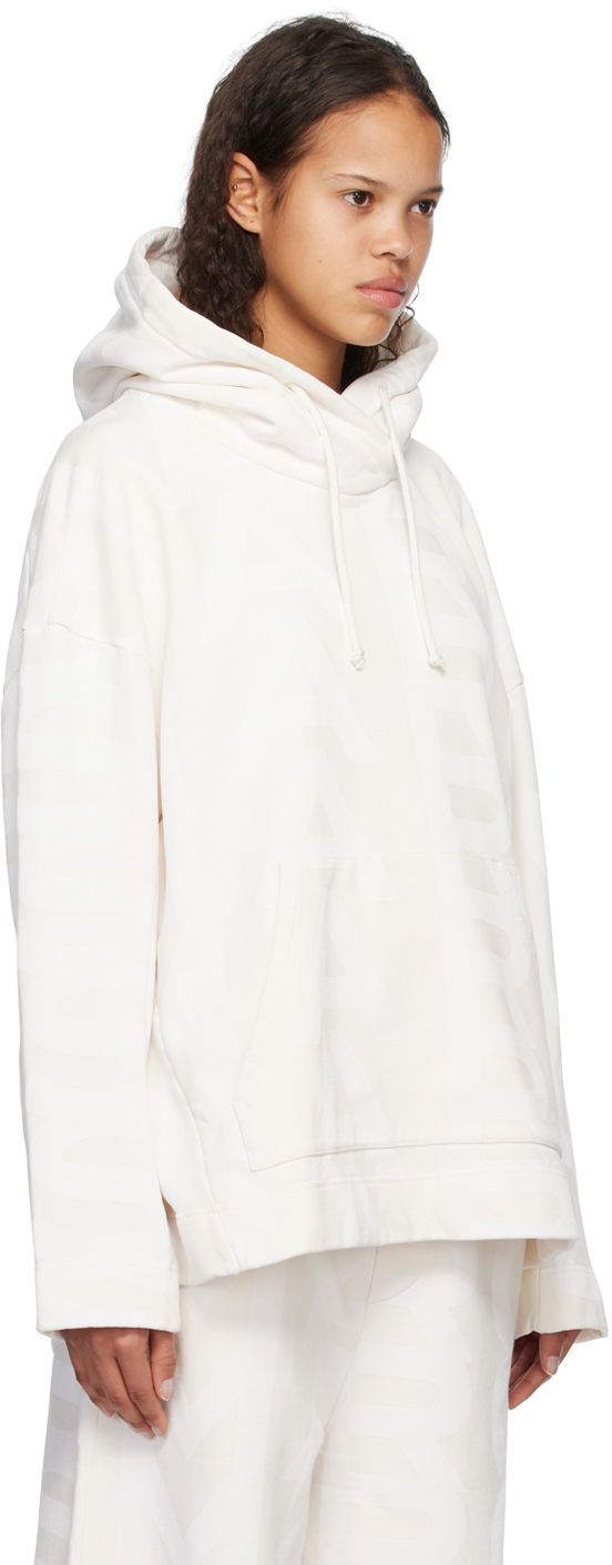 Pulover Marc Jacobs Marc Jacobs 'The Monogram' Fleece Hoodie Bela | C632P26SP22, 1