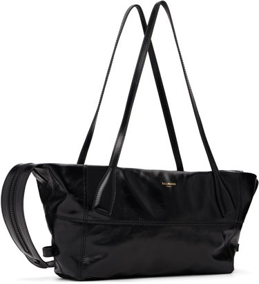 Tote bag Balmain Small Track Zips Calfskin Bag Črna | FM0FG273LMTE, 1