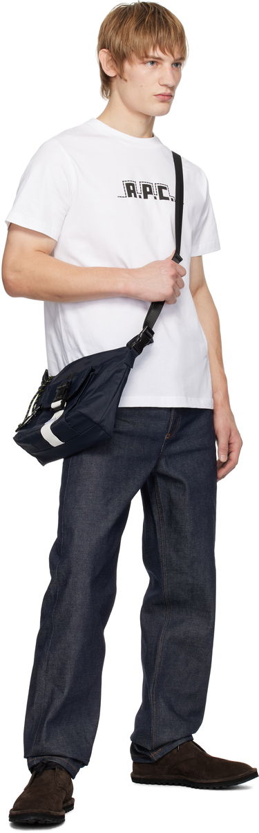 Torba za čez ramo A.P.C. A.P.C. Trek Satchel Bag Mornarica | PAAFH-H61734, 3