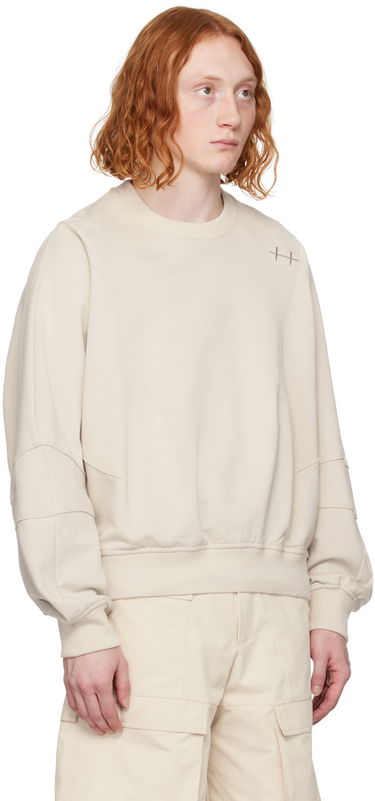 Pulover HELIOT EMIL Plicate Detail Sweatshirt Bež | SS24_M_08_062_ST18, 1