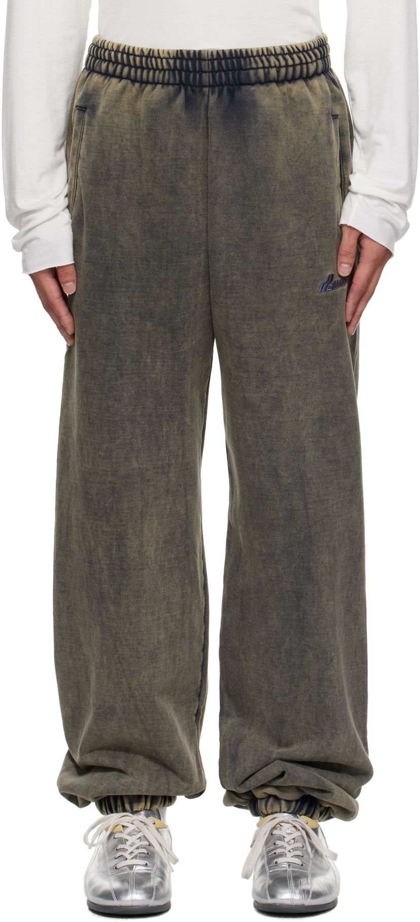 Trenirka We11done We11done Teddy ID Jogger Sweatpants Zelena | WD-TA2-25-708-U-CH