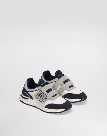 Superge in čevlji Dolce & Gabbana Mesh And Split Leather DG Running Bela | DA5187AA9548D600, 1