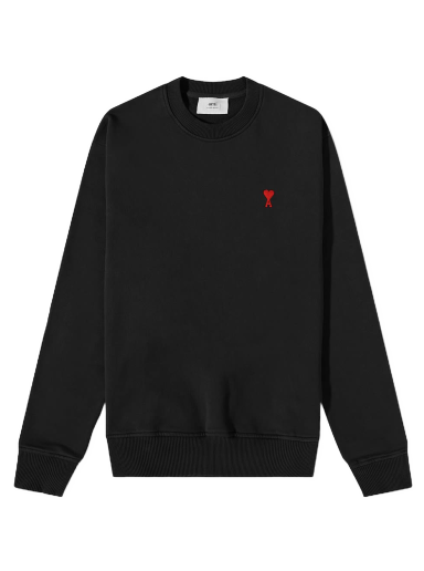 Pleteni pulover AMI Tonal ADC Crewneck Črna | USW004-747-009