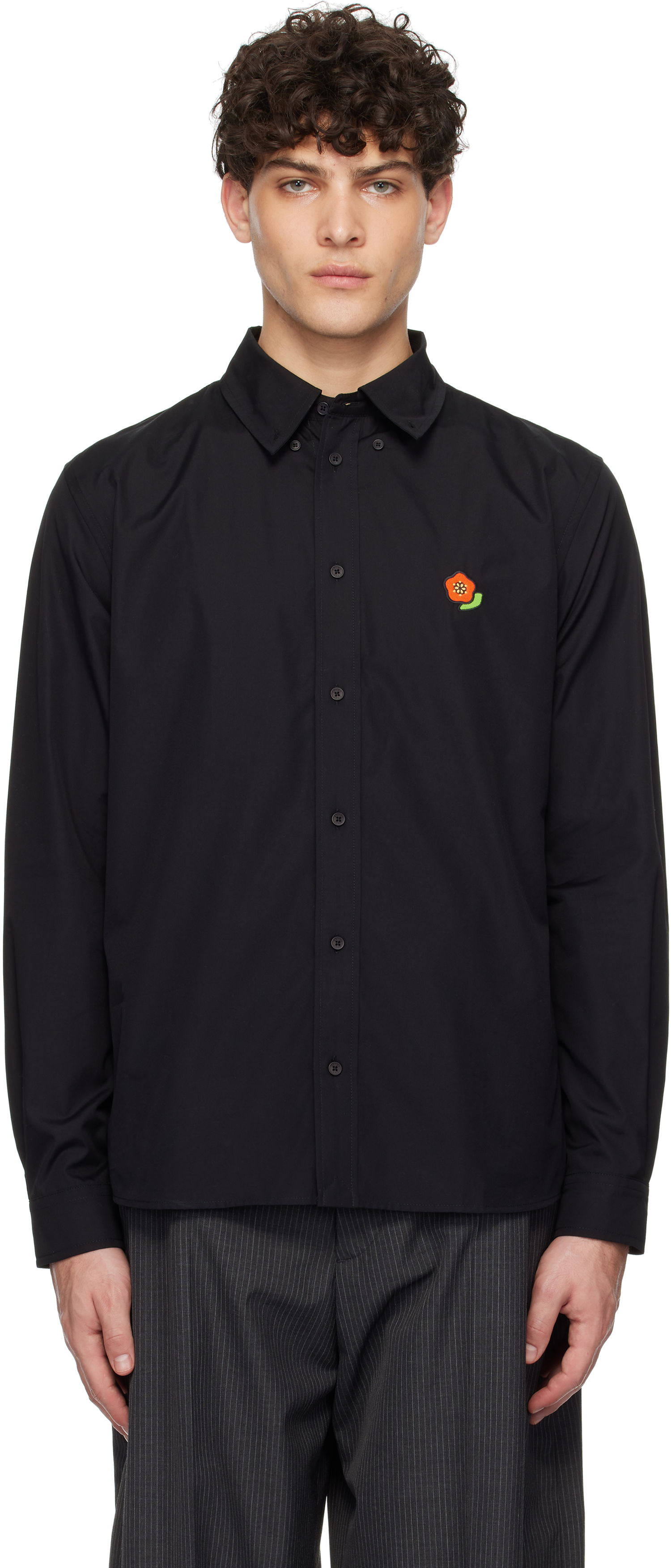 Srajce KENZO Kenzo Paris Pop Casual Shirt Črna | FF55CH4109LI, 0