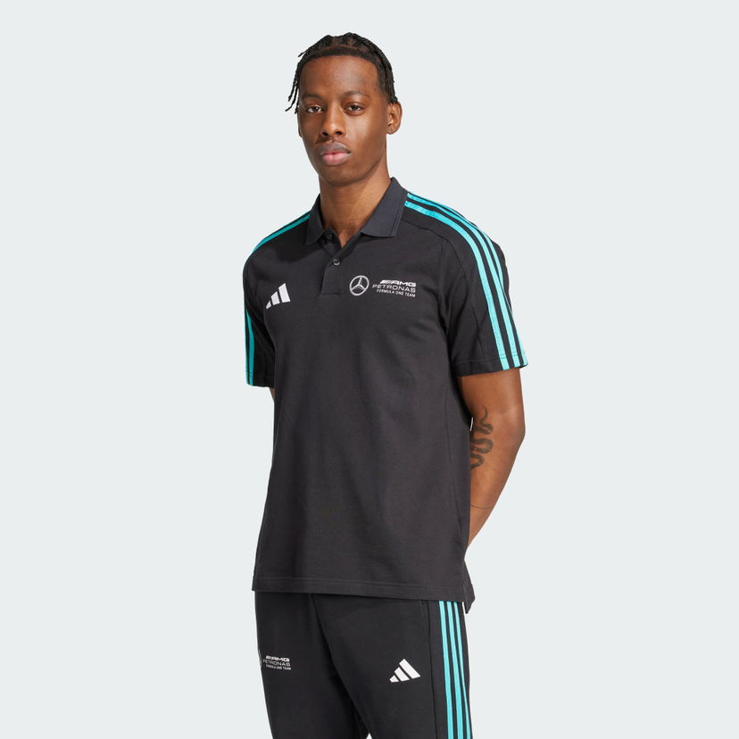 Polo majica adidas Performance Mercedes - AMG Petronas Formula One Team DNA Polo Shirt Črna | JV5430
