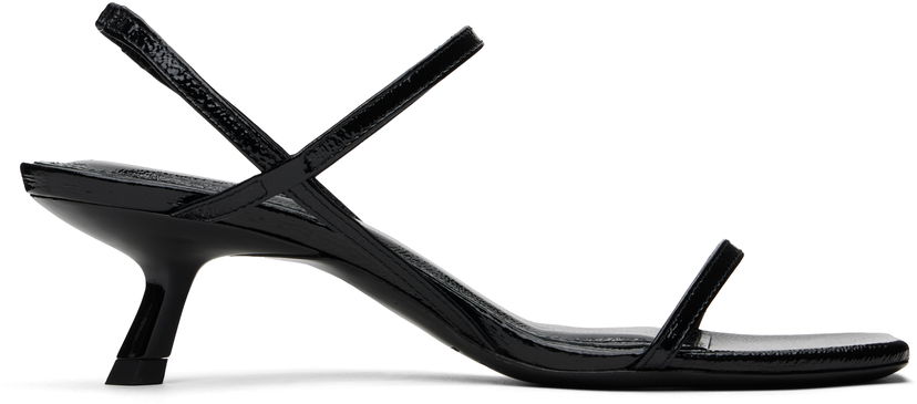Modni dodatki Anine Bing ANINE BING Hilda Heeled Sandals Črna | A-14-10503-BLK1