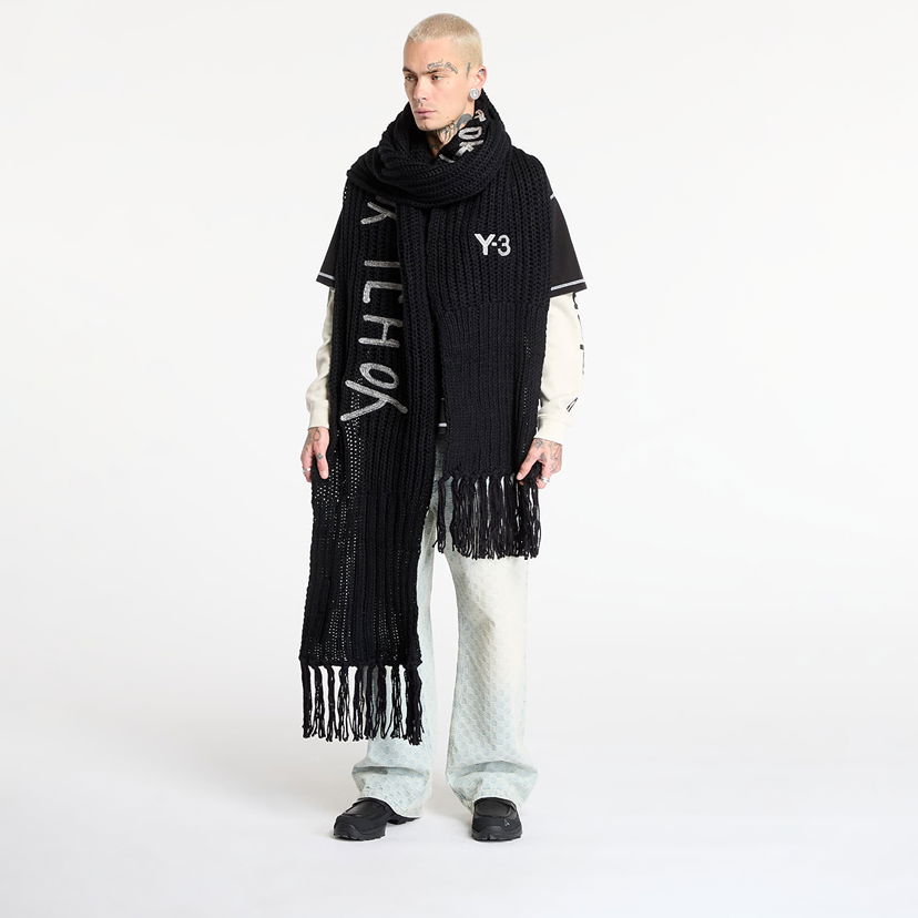Šala Y-3 Y-3 Chunk Scarf Universal Črna | JX8302