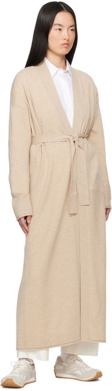 Pleteni pulover Max Mara Max Mara Asbuurg Longline Open Cardigan Bež | 2511341018600, 3