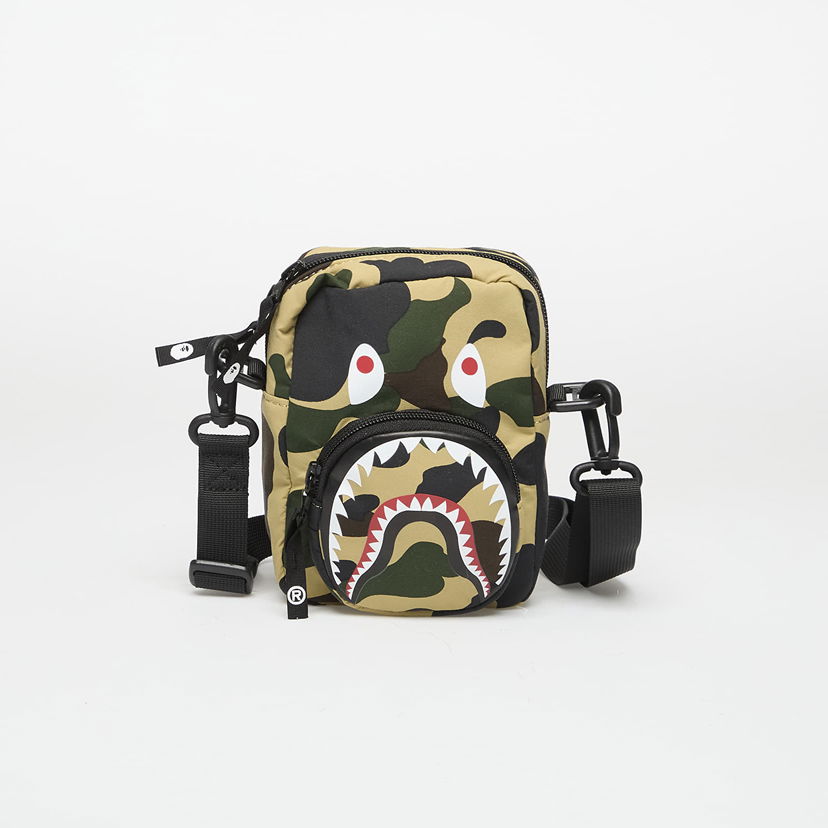 Torba za čez ramo BAPE A BATHING APE 1st Camo Shark Mini Shoulder Bag Rumena | 001SGL301021MYEL
