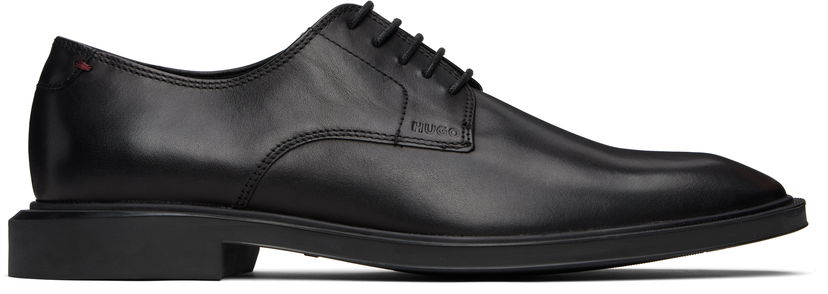 Superge in čevlji BOSS Rubber-Sole Leather Derbys Črna | 50529049
