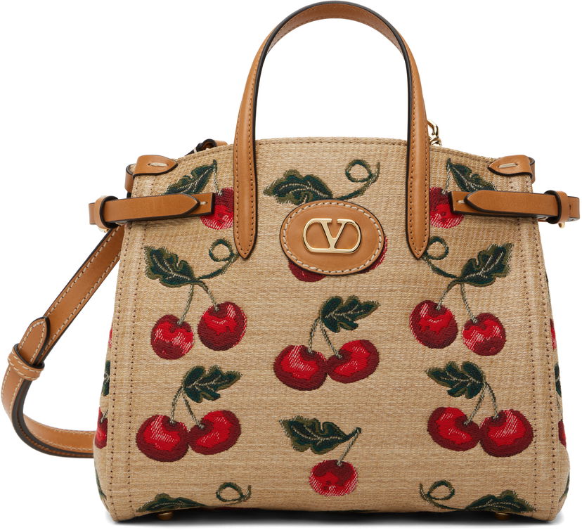 Torbica Valentino Valentino Garavani Antibes Small Cherry Tote Bež | 6W0B0R20MCZ