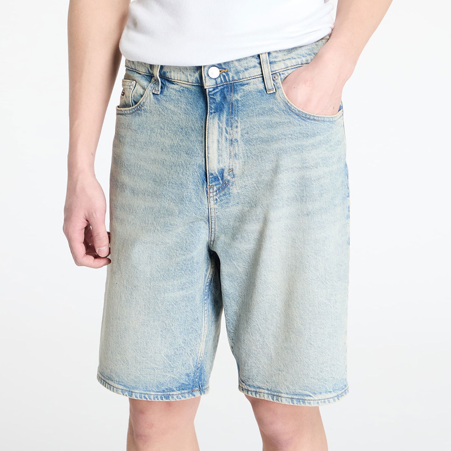 Kratke hlače Tommy Hilfiger Tommy Jeans Isaac Relaxed Denim Shorts Modra | DM0DM20958 1A5, 1