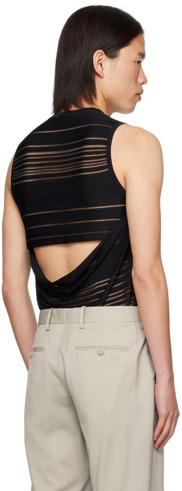 Majica brez rokavov Helmut Lang Helmut Lang Cutout Tank Top Črna | O04HW704, 2