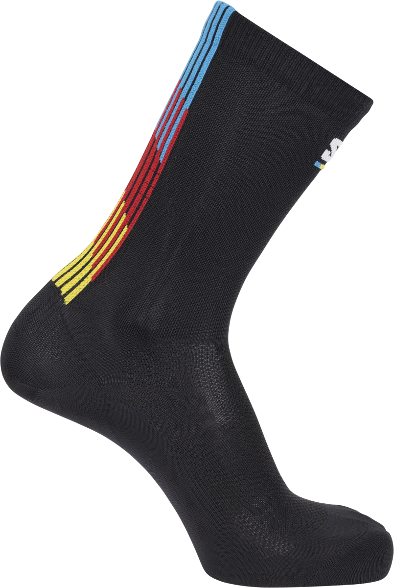 Nogavice Salomon Salomon Pulse Race Flag Crew Socks Črna | lc2625-200