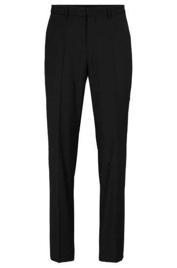 Hlače BOSS Wool Blend Formal Trousers Črna | 50479999
