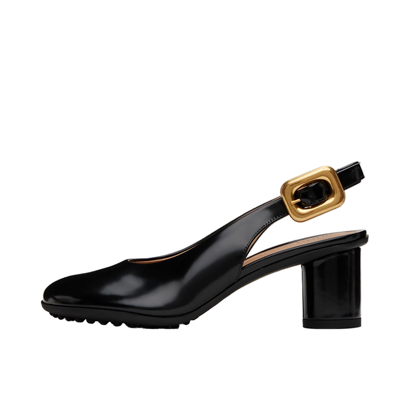 Superge in čevlji Bottega Veneta Leather Slingback Pumps with Buckle Črna | 778535 V2LR0