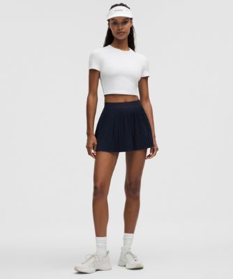 Krop-top lululemon Cropped T-Shirt Slim Fit with Built-in Bra Medium Support B/C Cups L Bela | prod11871026, 8