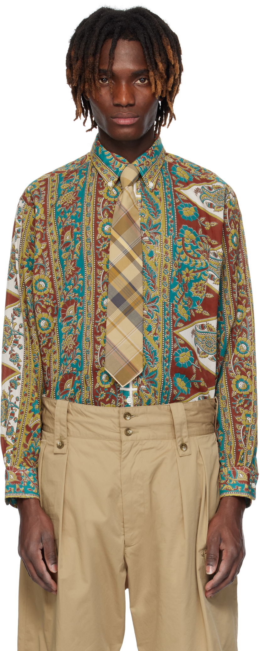 Srajce Engineered Garments Engineered Garments 19 Century Button-Down Shirt Večbarvna | 25S1A001