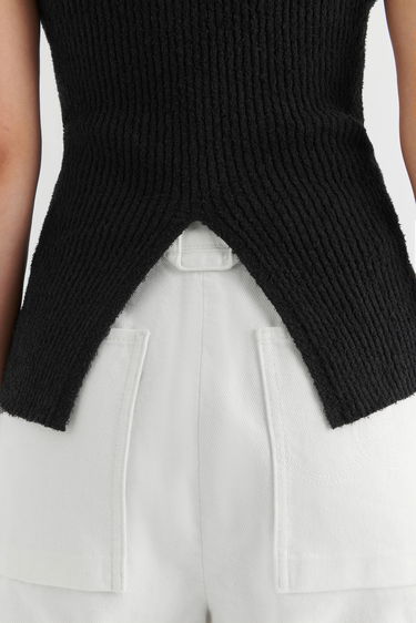 Majica brez rokavov AXEL ARIGATO Dime Strapless Top Črna | A2222001, 5