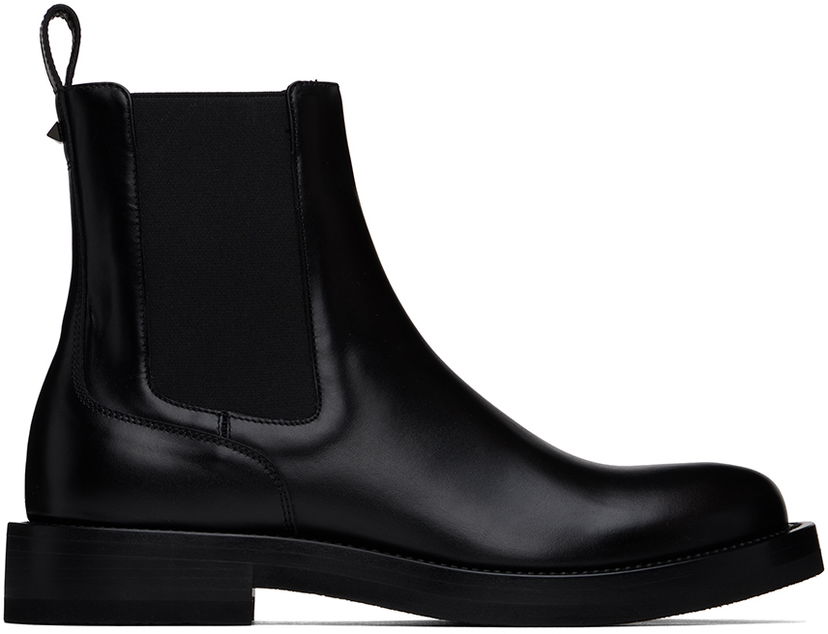 Oblačila Valentino Valentino Garavani Rockstud Chelsea Boots Črna | 5Y2S0H06PGB