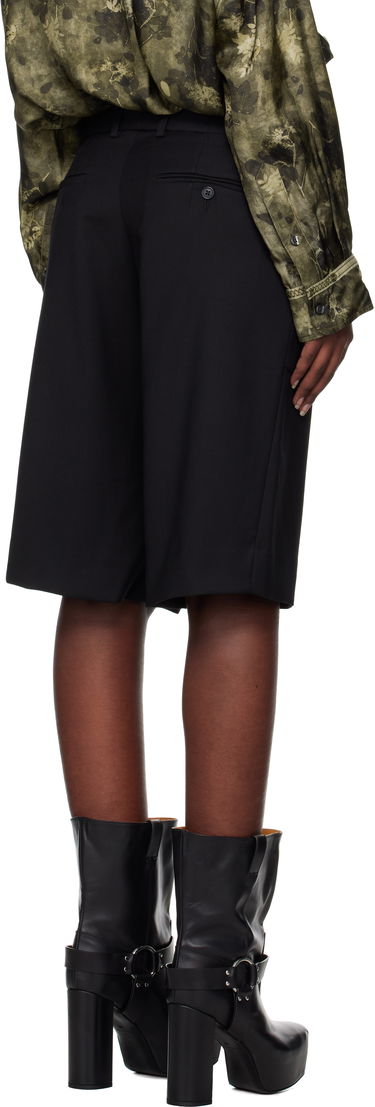 Kratke hlače R13 R13 Crossover Knee-Length Shorts Črna | R13WR369-R475A, 2