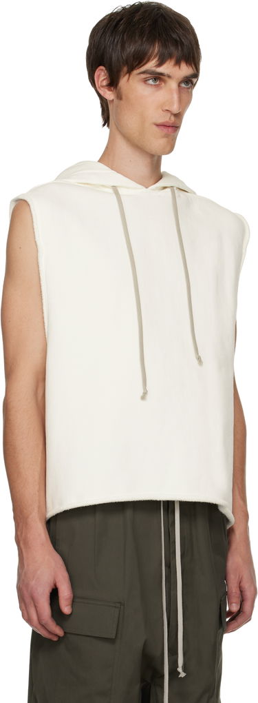 Pulover Rick Owens Rick Owens Concordians Sleeveless Tunic Hoodie Bela | RR02E1503 JTCD, 1