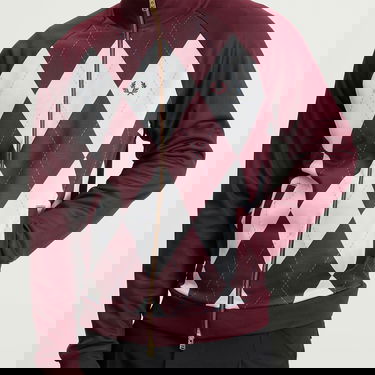 Jakna Fred Perry Fred Perry Argyle Track Jacket, Size Large Bordo | J1319-597, 5