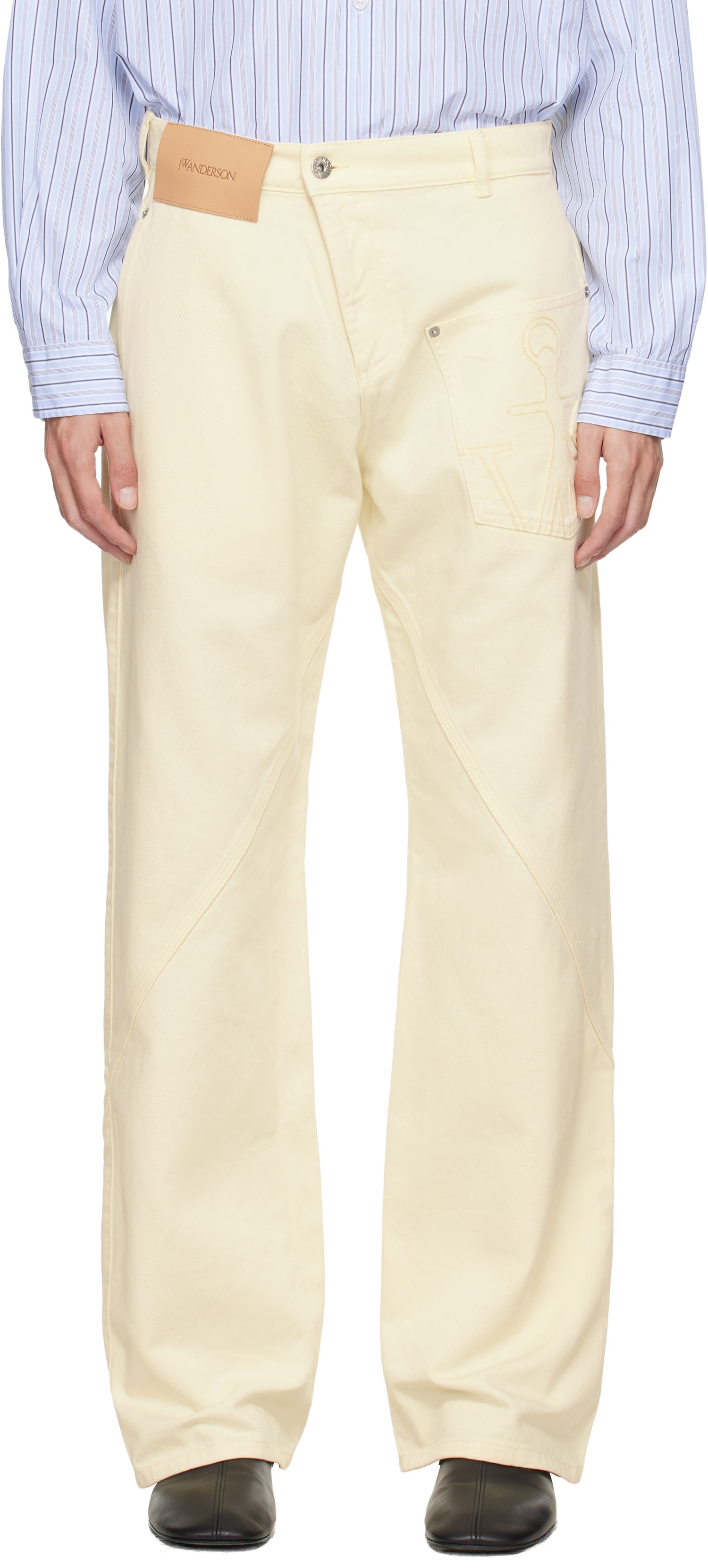 Kavbojke JW Anderson Twisted Workwear Jeans Rumena | TR0405-PG1775, 0