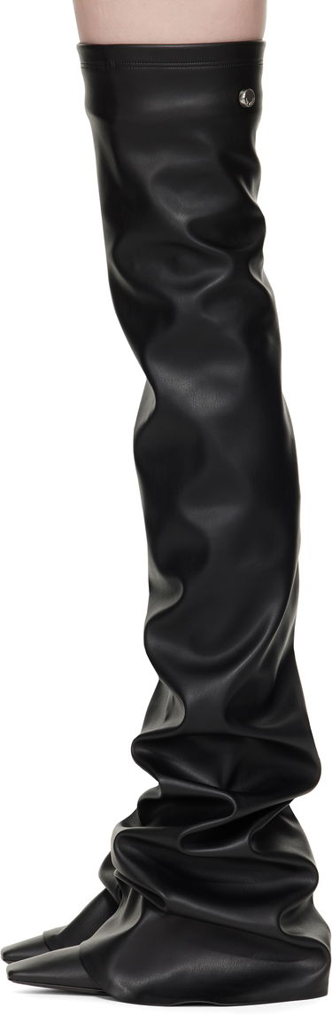Oblačila The Attico Attico Robin Thigh-High Boots Črna | 250WSH00872 PUR003AA, 2