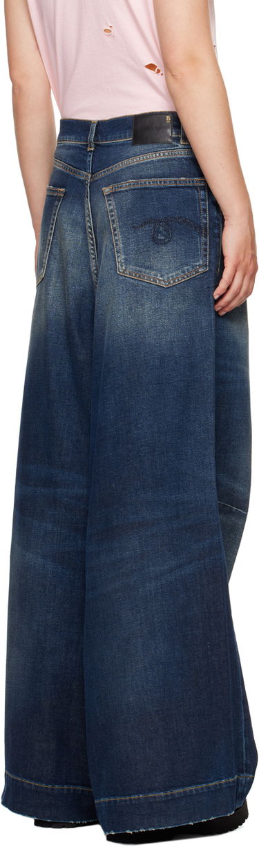 Kavbojke R13 R13 Jesse Wide Leg Jeans Modra | R13WD082 D144A, 2