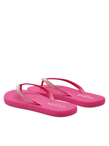 Kopalke GUESS Guess Rhinestone Beach Flip-Flops Roza | E5GZ05BB00F-F45D, 3