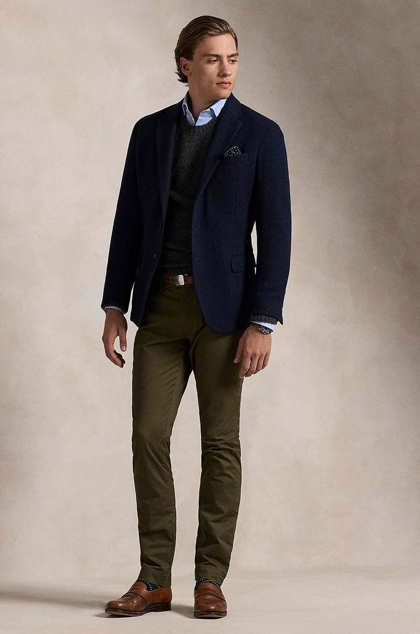 Hlače Polo by Ralph Lauren Slim Fit Chinos Pants Zelena | 710856719