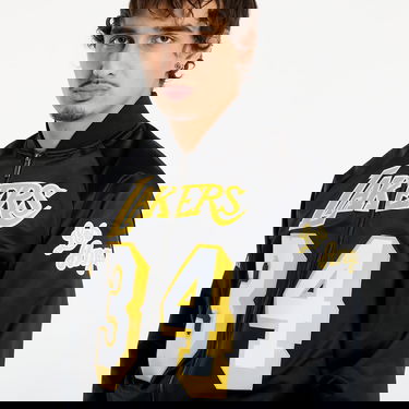 Bomber jakna Mitchell & Ness NBA Maxxed Out Lakers Shaquille O'Neal 34 Satin Jacket Črna | JK11279-LALBLCK, 2