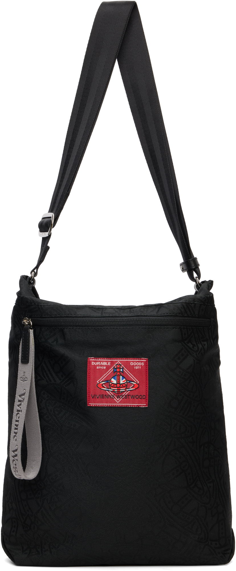Torba za čez ramo Vivienne Westwood Vivienne Westwood Tangled Orb Jacquard Luke Pouch Črna | 4802000GU-W016Q-